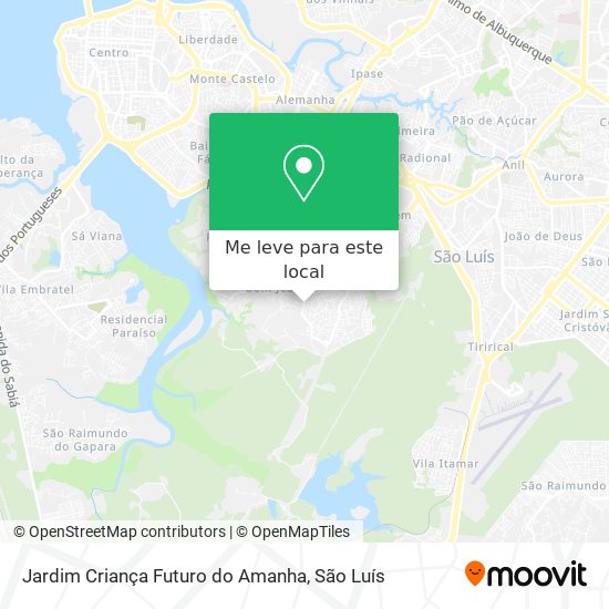 Jardim Criança Futuro do Amanha mapa