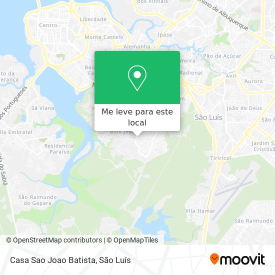 Casa Sao Joao Batista mapa