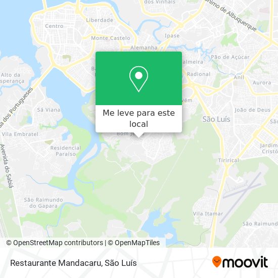Restaurante Mandacaru mapa