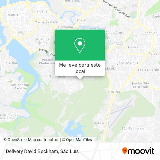 Delivery David Beckham mapa