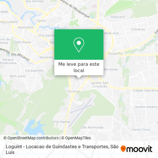 Loguint - Locacao de Guindastes e Transportes mapa