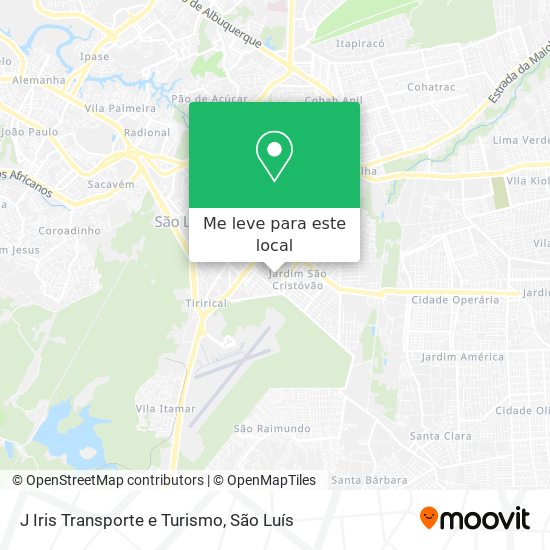 J Iris Transporte e Turismo mapa