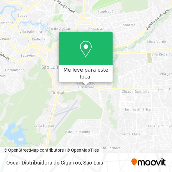 Oscar Distribuidora de Cigarros mapa