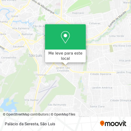 Palácio da Seresta mapa