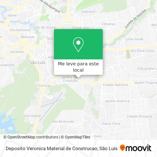 Deposito Veronica Material de Construcao mapa