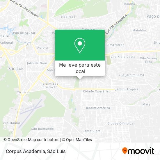 Corpus Academia mapa