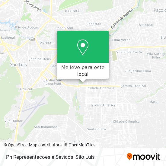 Ph Representacoes e Sevicos mapa
