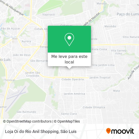 Loja Oi do Rio Anil Shopping mapa