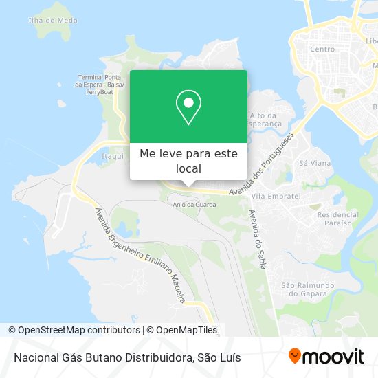 Nacional Gás Butano Distribuidora mapa