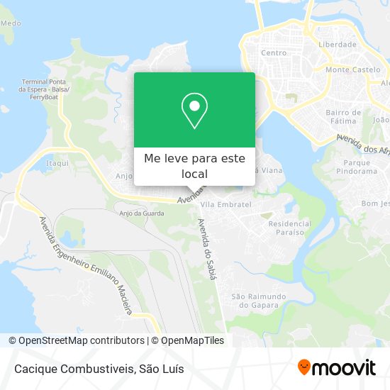 Cacique Combustiveis mapa