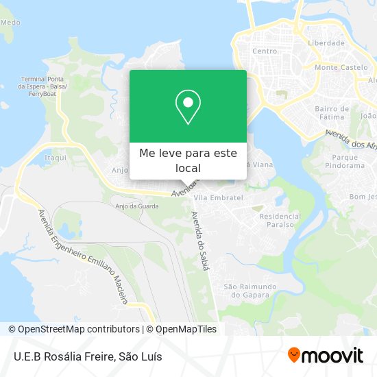 U.E.B Rosália Freire mapa