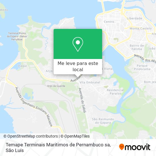 Temape Terminais Maritimos de Pernambuco sa mapa