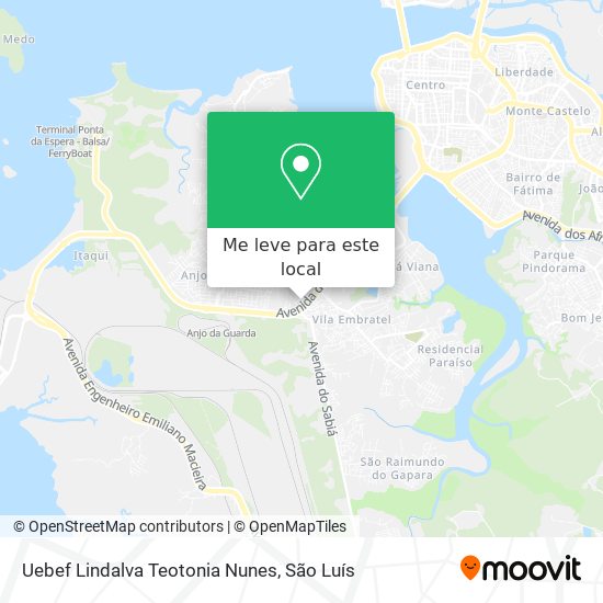 Uebef Lindalva Teotonia Nunes mapa