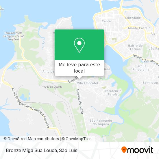 Bronze Miga Sua Louca mapa