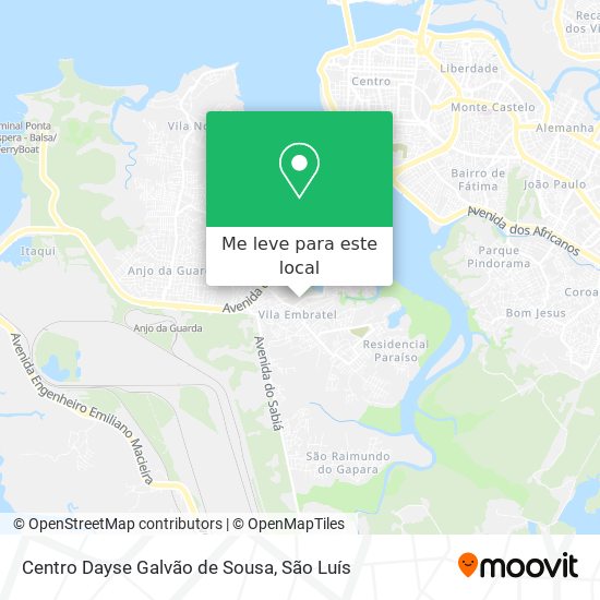 Centro Dayse Galvão de Sousa mapa