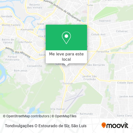 Tondivulgações O Estourado de Slz mapa