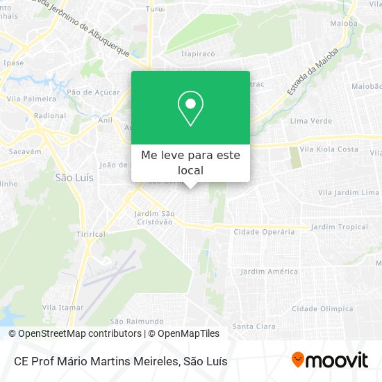 CE Prof Mário Martins Meireles mapa