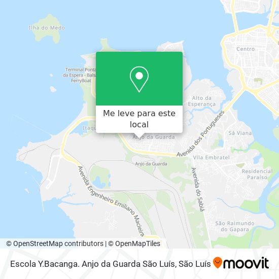 Escola Y.Bacanga. Anjo da Guarda São Luís mapa