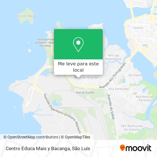 Centro Educa Mais y Bacanga mapa