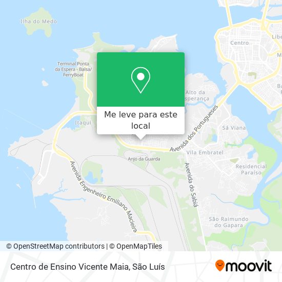 Centro de Ensino Vicente Maia mapa