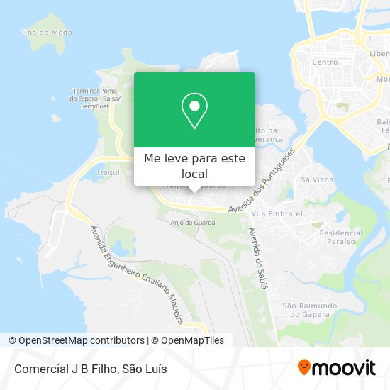 Comercial J B Filho mapa