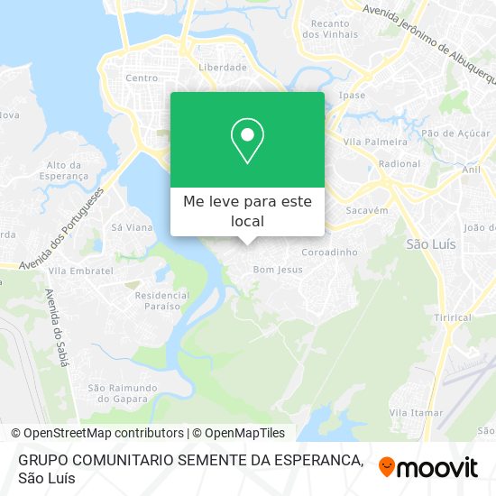 GRUPO COMUNITARIO SEMENTE DA ESPERANCA mapa
