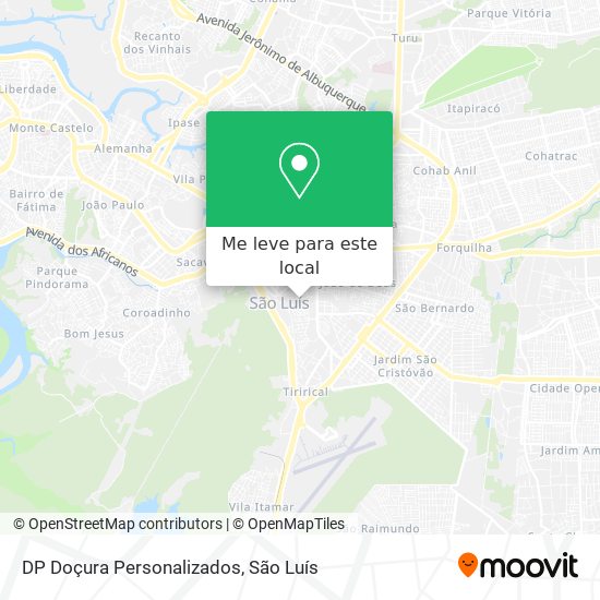 DP Doçura Personalizados mapa