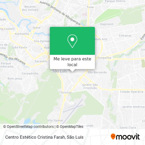 Centro Estético Cristina Farah mapa