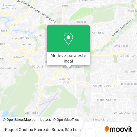 Raquel Cristina Freire de Souza mapa