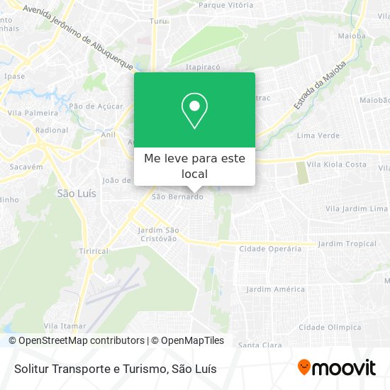Solitur Transporte e Turismo mapa