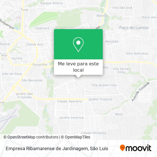 Empresa Ribamarense de Jardinagem mapa