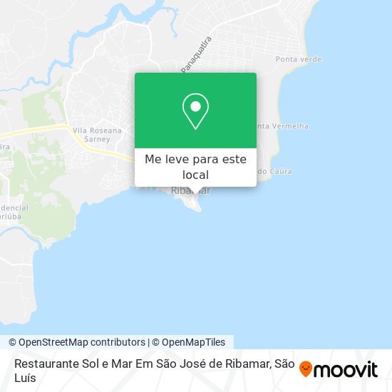 Restaurante Sol e Mar Em São José de Ribamar mapa