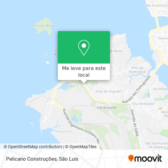 Pelicano Construções mapa