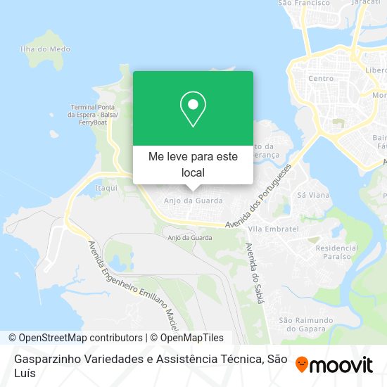 Gasparzinho Variedades e Assistência Técnica mapa