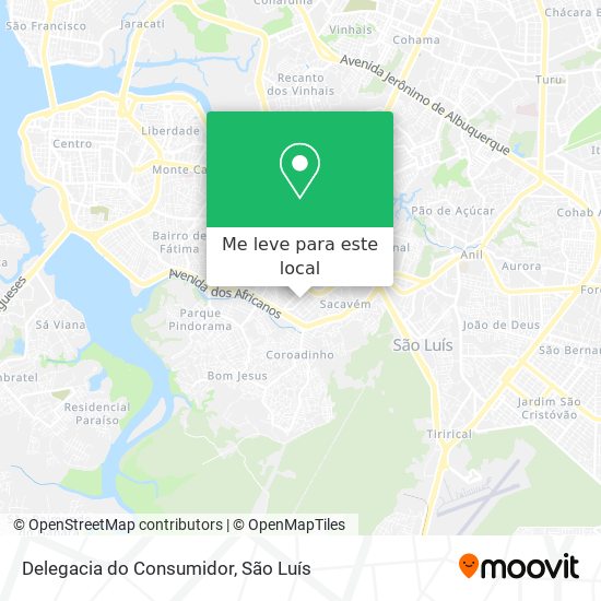 Delegacia do Consumidor mapa