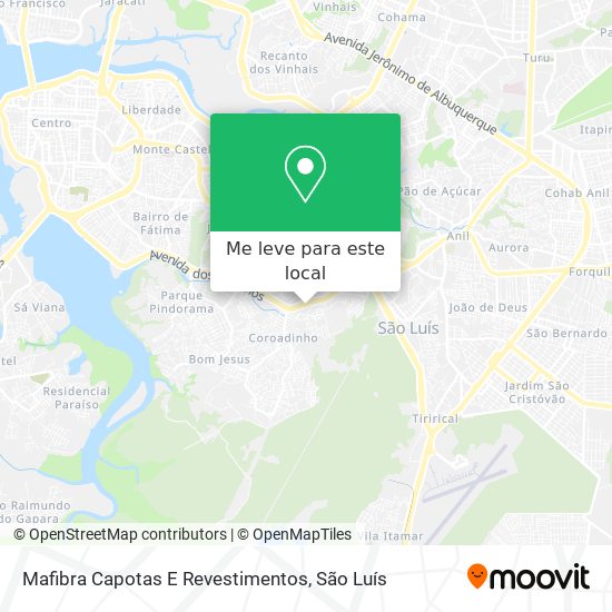Mafibra Capotas E Revestimentos mapa
