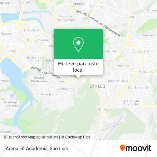 Arena Fit Academia mapa