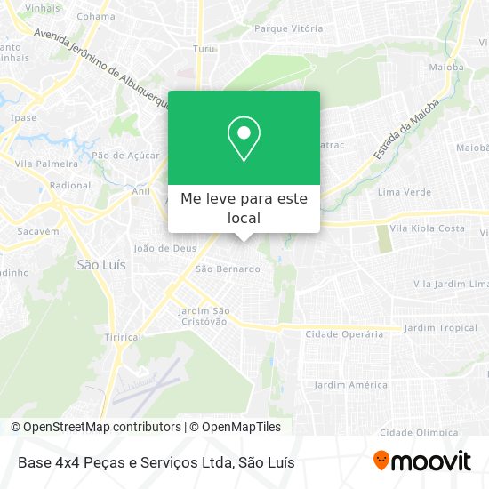 Base 4x4 Peças e Serviços Ltda mapa