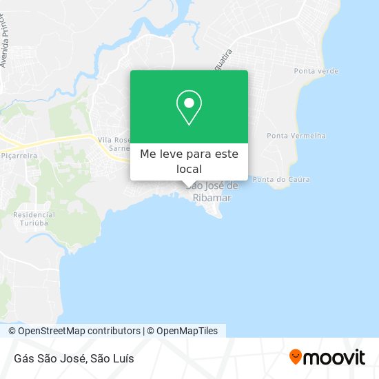 Gás São José mapa