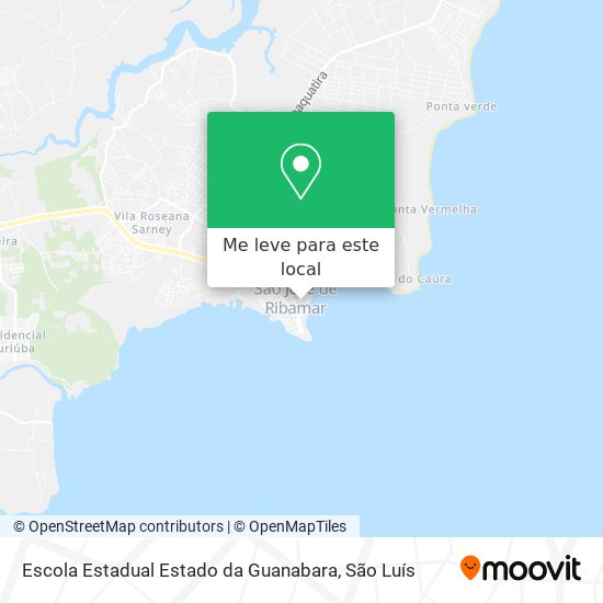 Escola Estadual Estado da Guanabara mapa