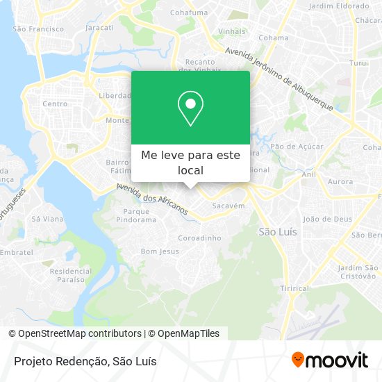 Projeto Redenção mapa