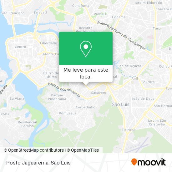 Posto Jaguarema mapa