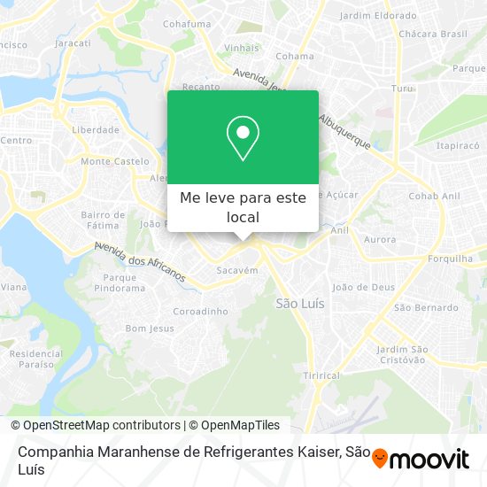 Companhia Maranhense de Refrigerantes Kaiser mapa