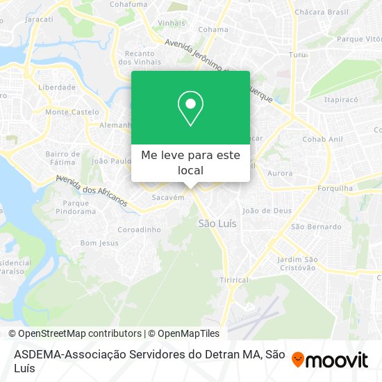 ASDEMA-Associação Servidores do Detran MA mapa