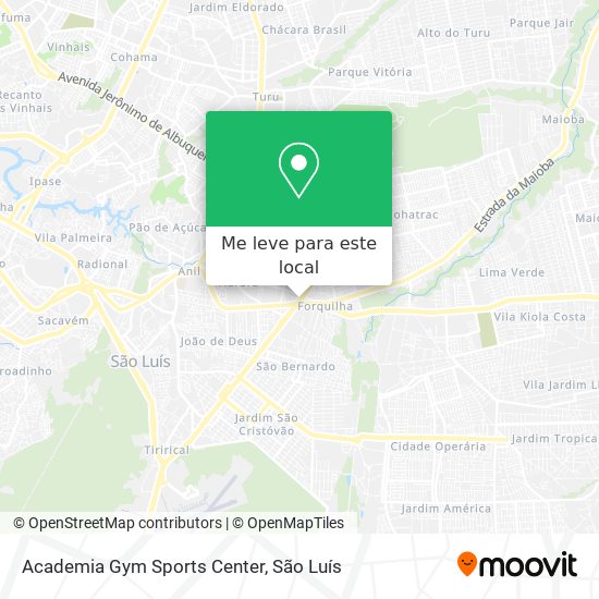 Academia Gym Sports Center mapa
