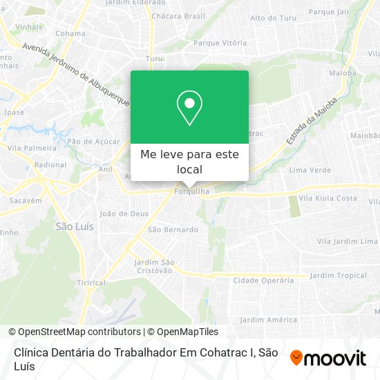 Clínica Dentária do Trabalhador Em Cohatrac I mapa