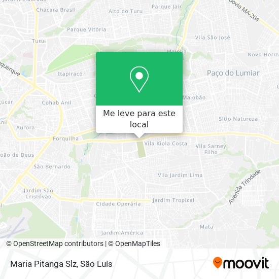 Maria Pitanga Slz mapa