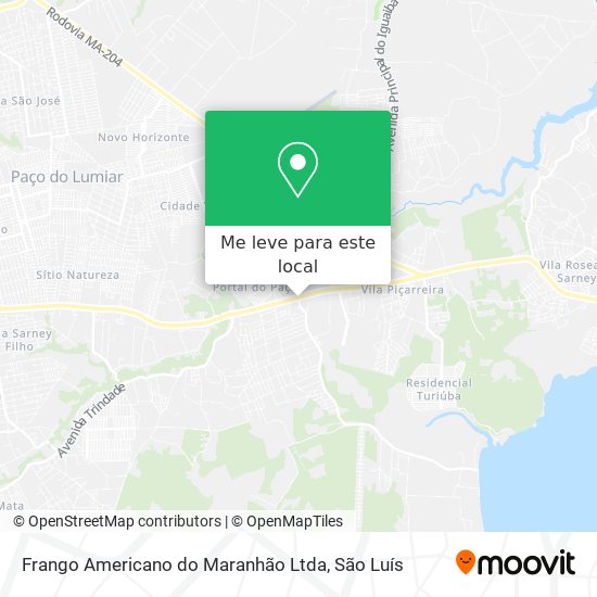 Frango Americano do Maranhão Ltda mapa