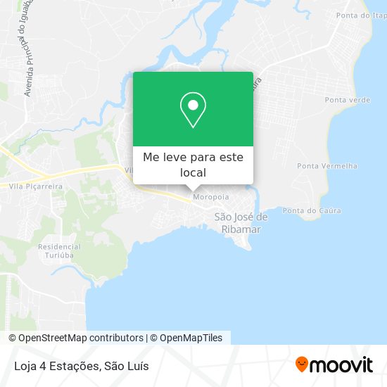 Loja 4 Estações mapa