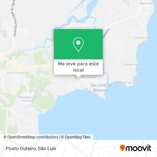 Posto Outeiro mapa